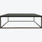 Libra Kirkstone Iron Coffee Table Oak Finish with Galaxy Slate Top Small 120x70cm